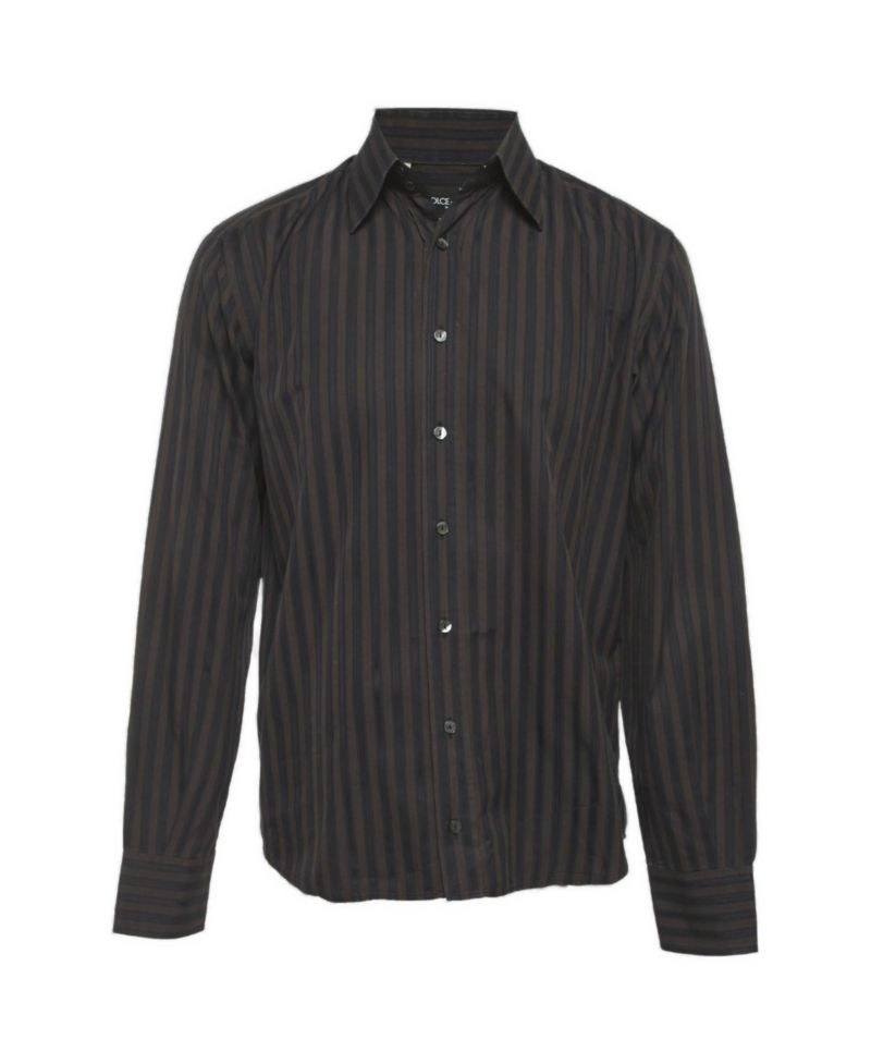 Men's Slim-Fit Striped Dress Shirt