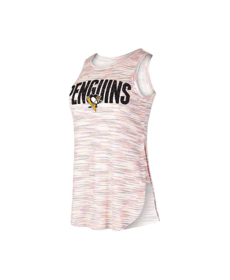 Women's Pittsburgh Penguins Sunray Multicolor Tri-Blend Tank Top