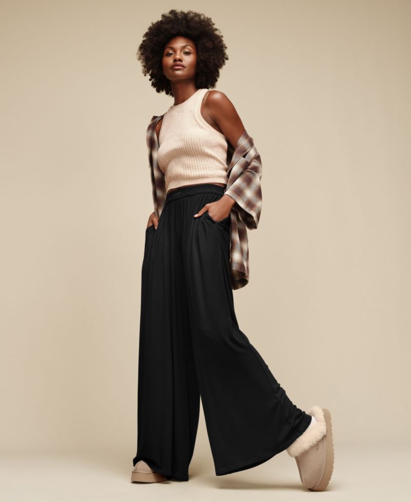 UGG Women's Imogen Wide-Leg Rib Pants