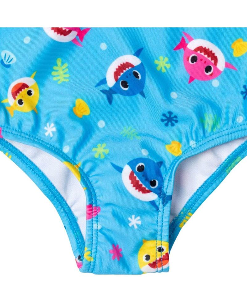 Toddler Girls Shark Crossover One Piece Bathing Suit to