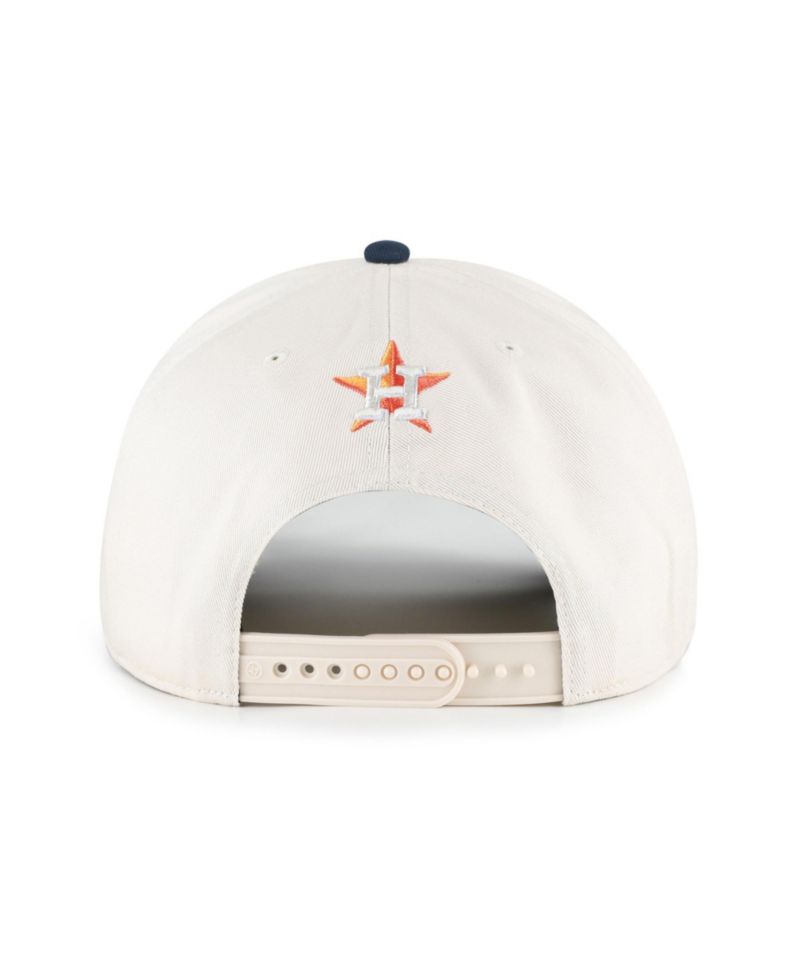 Men's and Women's Natural/Navy Houston Astros Rope Script Hitch Adjustable Hat
