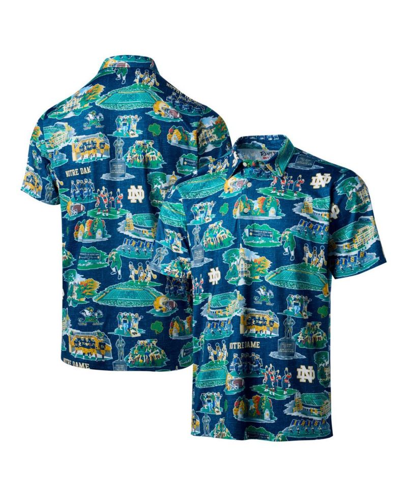 Men's Navy Notre Dame Fighting Irish Scenic Polo Shirt