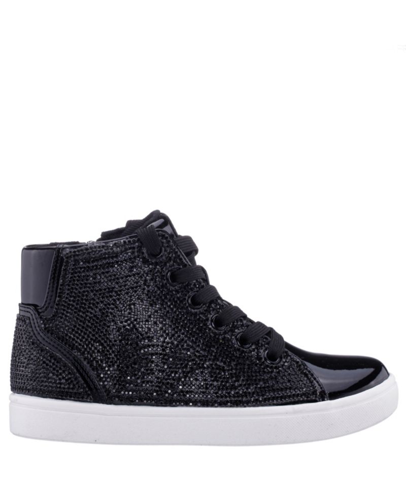 Big Girls' Kula Crystal Accents Non-Slip High-Top Sneakers