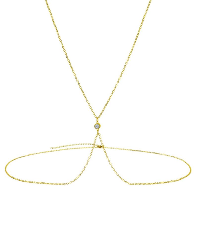 Gold-Plated X Adjustable Body Chain