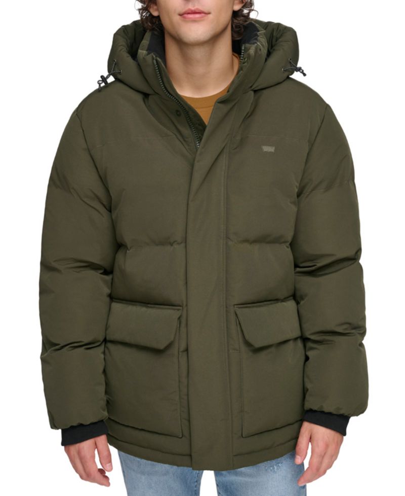 Men's Workwear Hooded Parka Jacket