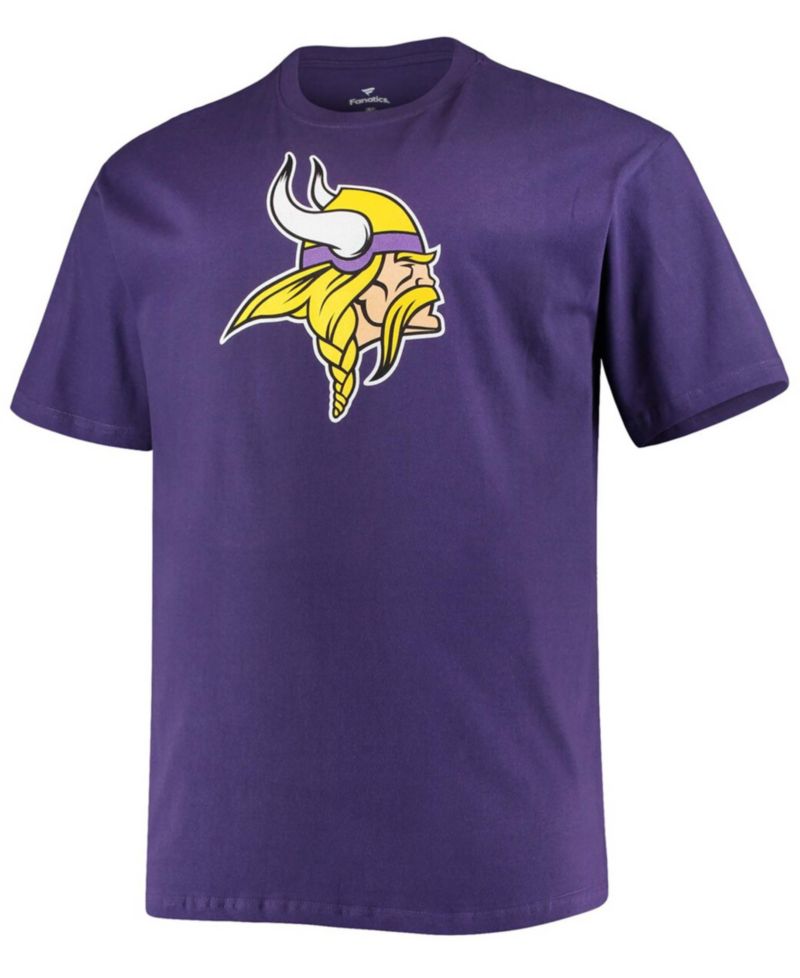 Men's Big and Tall Justin Jefferson Purple Minnesota Vikings Player Name & Number T-shirt
