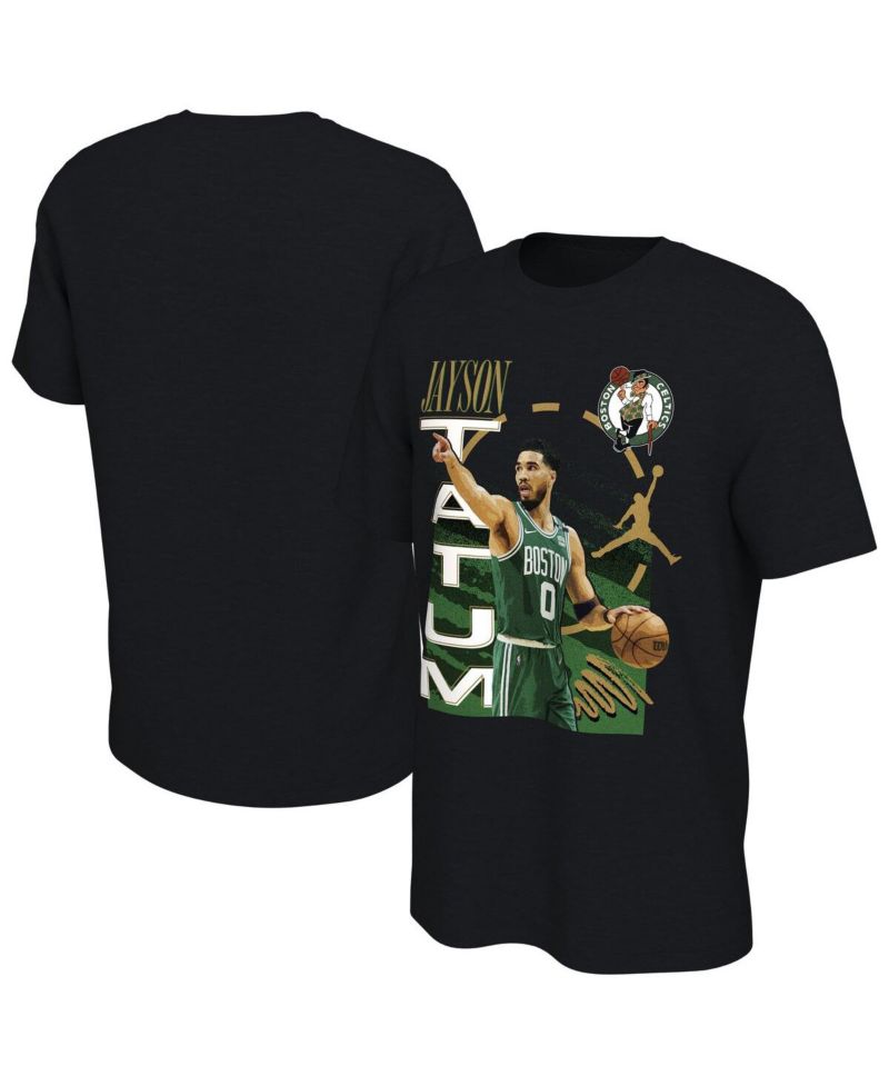 Men's Jayson Tatum Black Boston Celtics Player T-Shirt