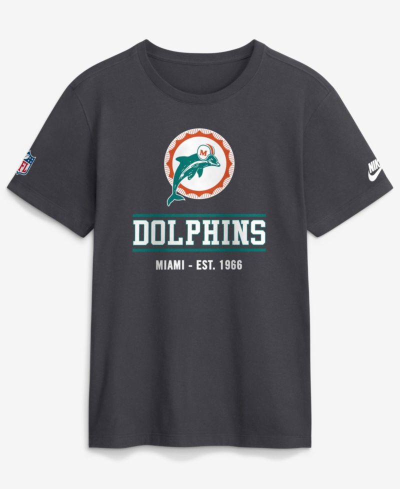 Men's Charcoal Miami Dolphins Sideline Alternate Final Sprint Dri-FIT T-Shirt