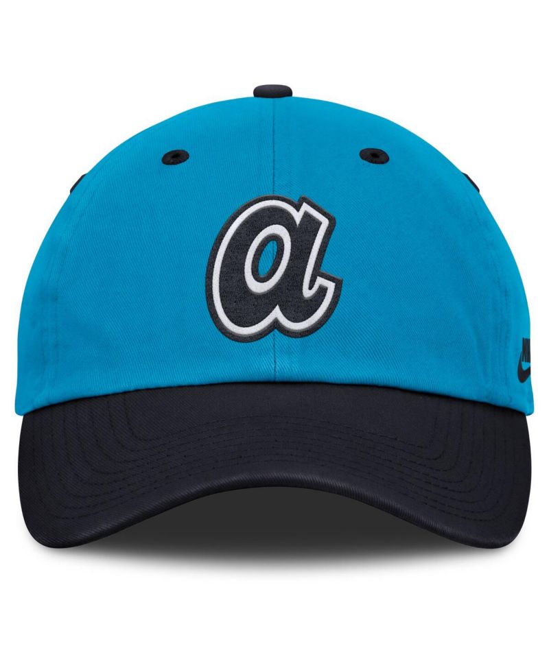 Men's Blue/Navy Atlanta Braves Neon 90s Club Adjustable Hat