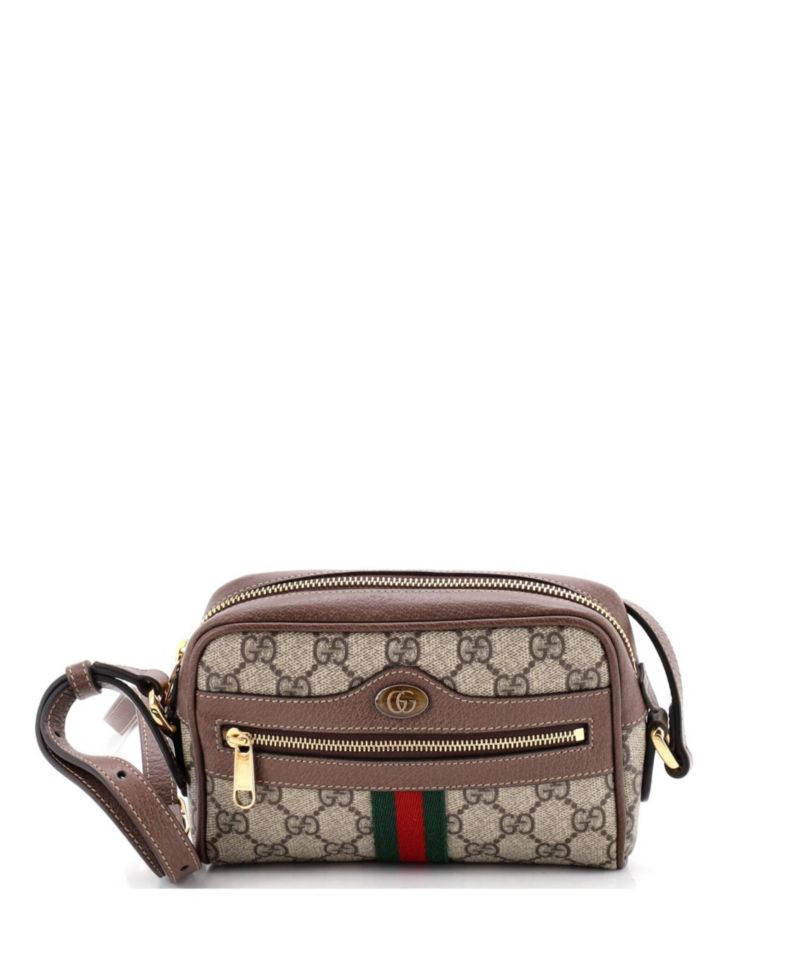 Mini Ophidia Shoulder Bag GG Coated Canvas
