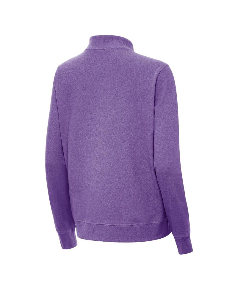 Women's Heather Purple Kansas State Wildcats Crush Quarter-Zip Jacket