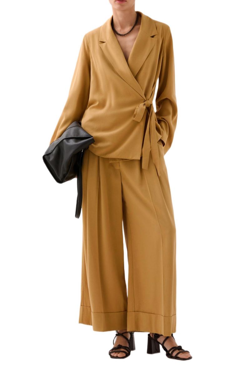 Women's Tencel Belt Blazer