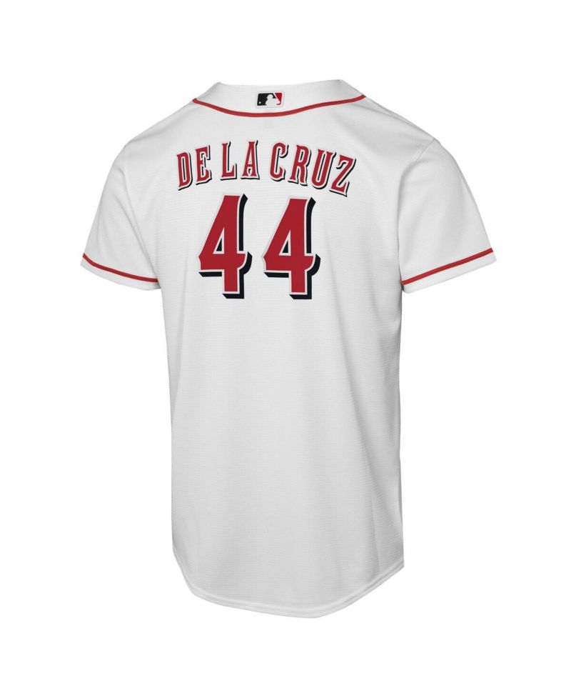 Big Boys and Girls Elly De La Cruz White Cincinnati Reds Home Replica Player Jersey