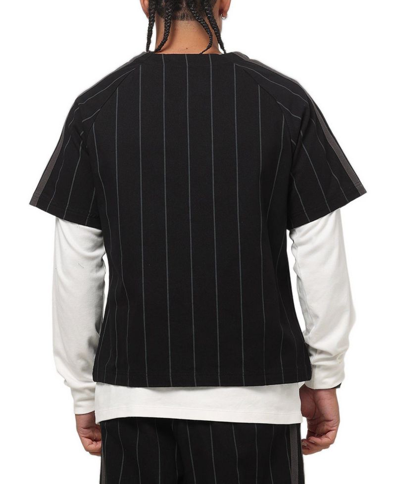 Men's City Series Pinstriped V-Neck Short-Sleeve Jersey