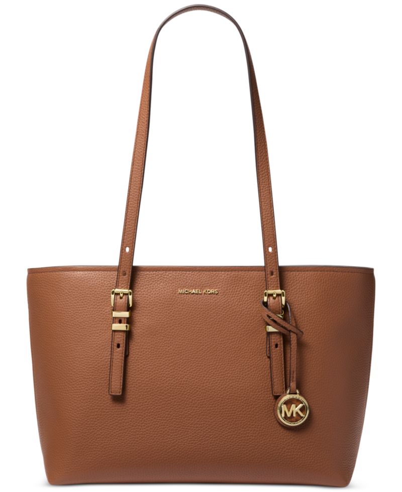 Quinn Medium East West Top-Zip Tote Handbag