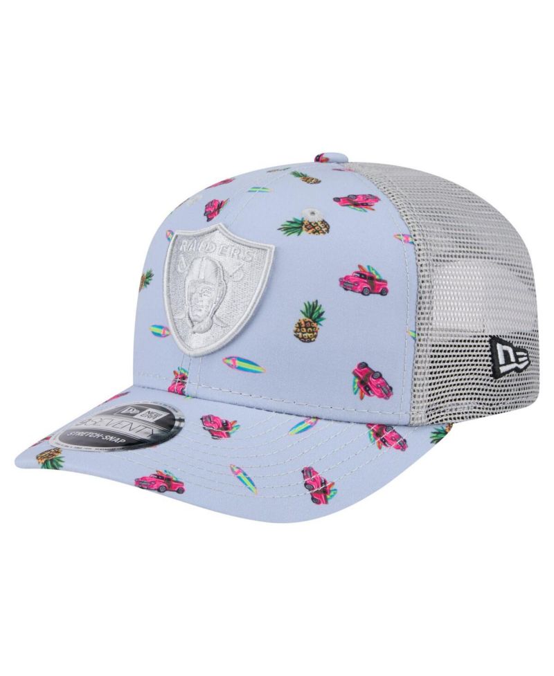 Men's Light Blue Las Vegas Raiders Adventure Surfboard 9SEVENTY Adjustable Hat