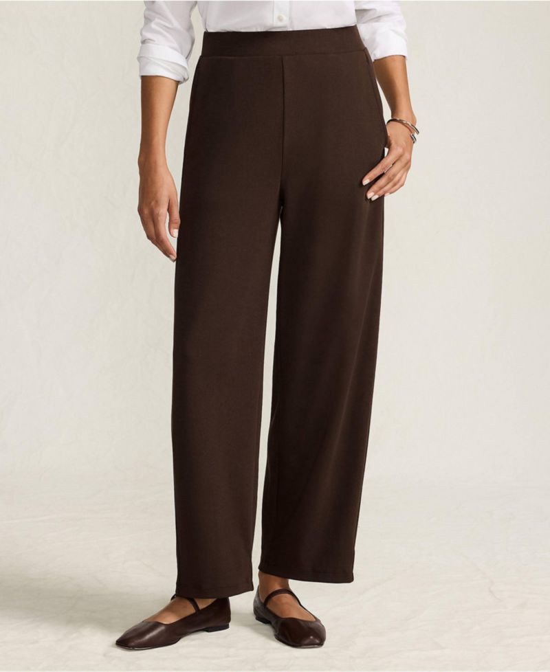 Women's Sport Knit High Rise Barrel Ankle Pants