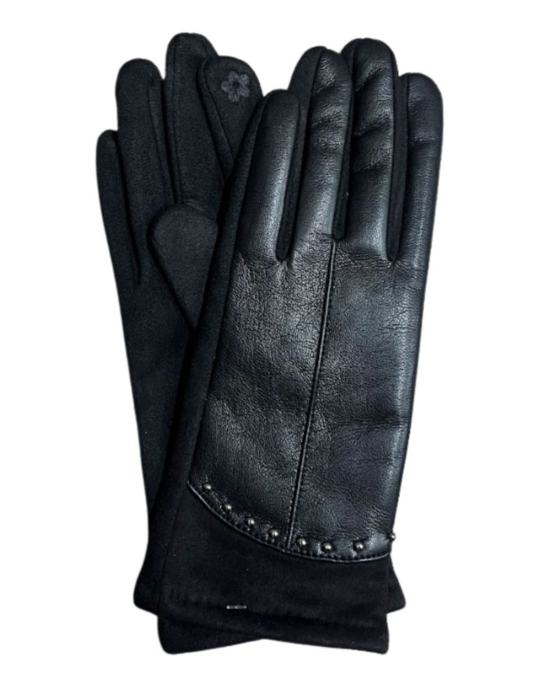 Leather Studded Glove