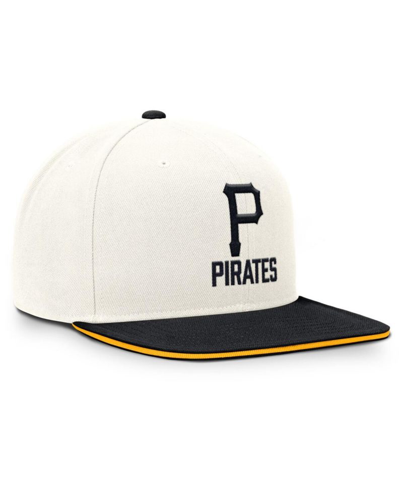 Men's Cream/Black Pittsburgh Pirates Cooperstown Pro Dri-FIT Snapback Hat