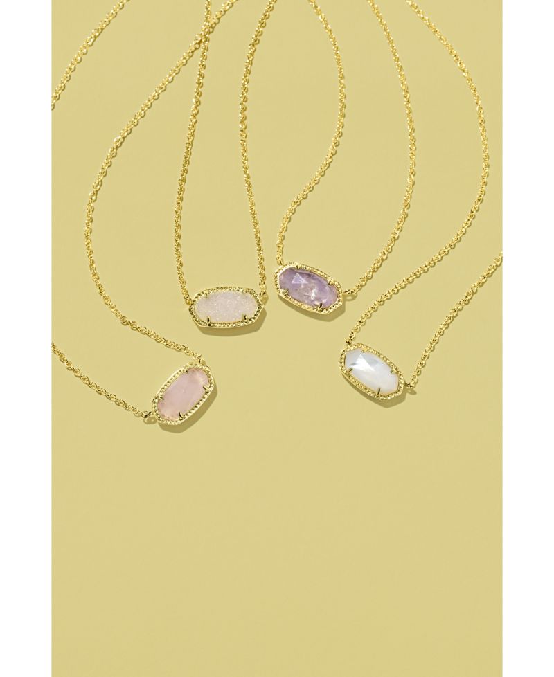 Glass Stone Elisa Pendant Necklace