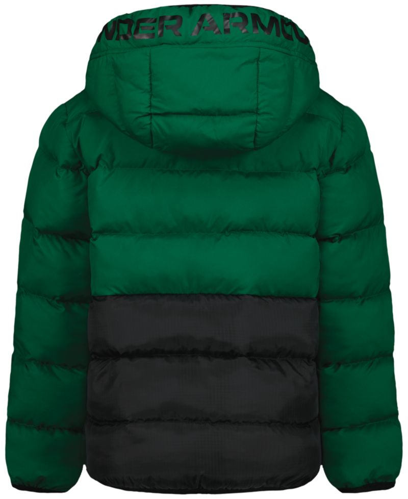 Boys' 8-20 Logo Full-Zip Puffer Hooded Jacket