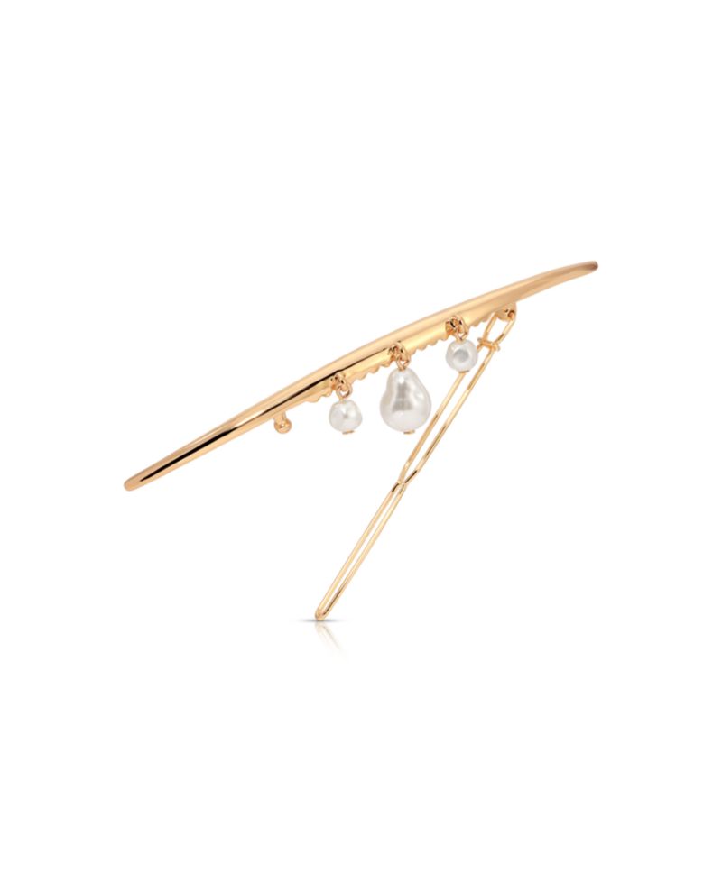 Mermaid Faux Cultivated Pearl Barrette