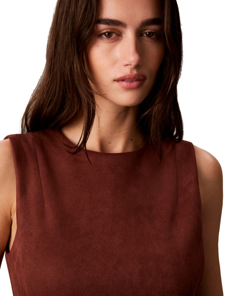 Women's Scuba A-Line Midi Dress