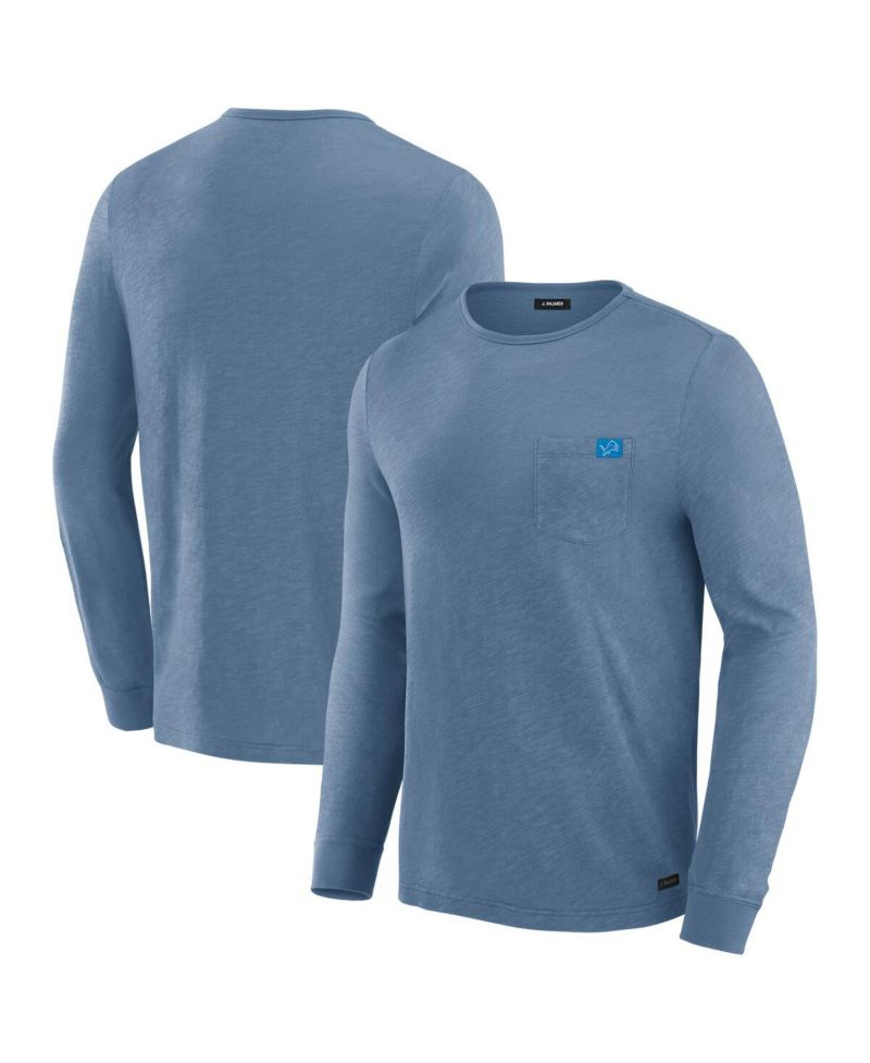 Men's Royal Detroit Lions In-The-Pocket Long Sleeve T-Shirt