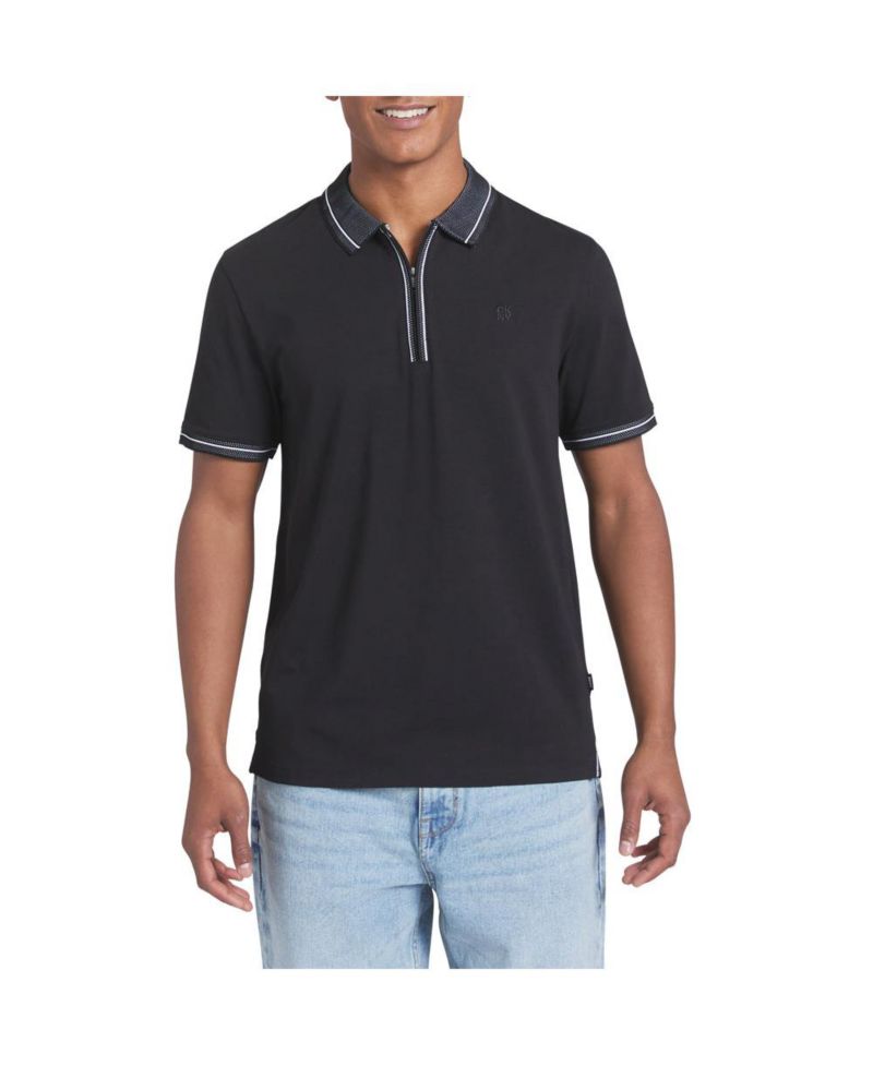 Men's Duke Cotton Zip Polo