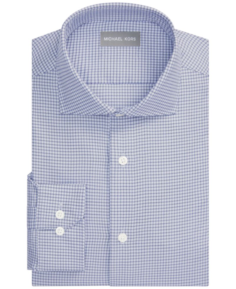 Men's Luxe Touch Micro Check Dress Shirt