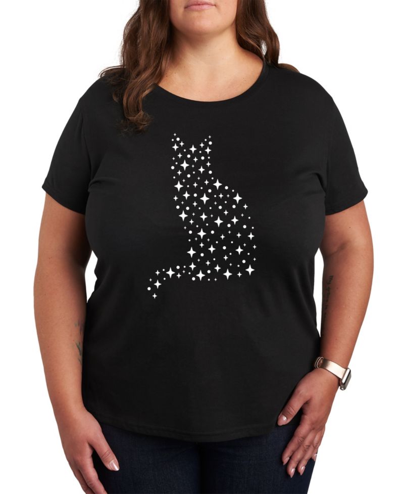 Celestial Cat Plus Size Graphic Tee