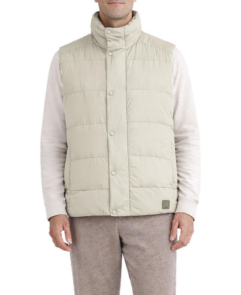 Men's Office-Leisure Lightweight Water-Resistant Rain Pro Puffer Vest
