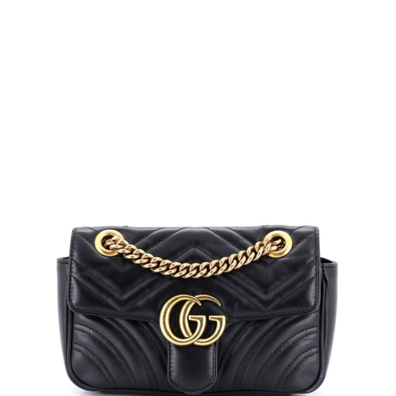 Small GG Marmont Flap Bag Matelasse Leather