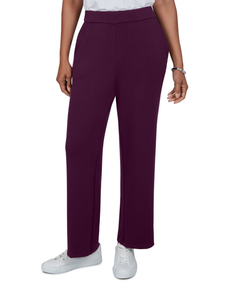 Petite Pull-On Wide-Leg Pants
