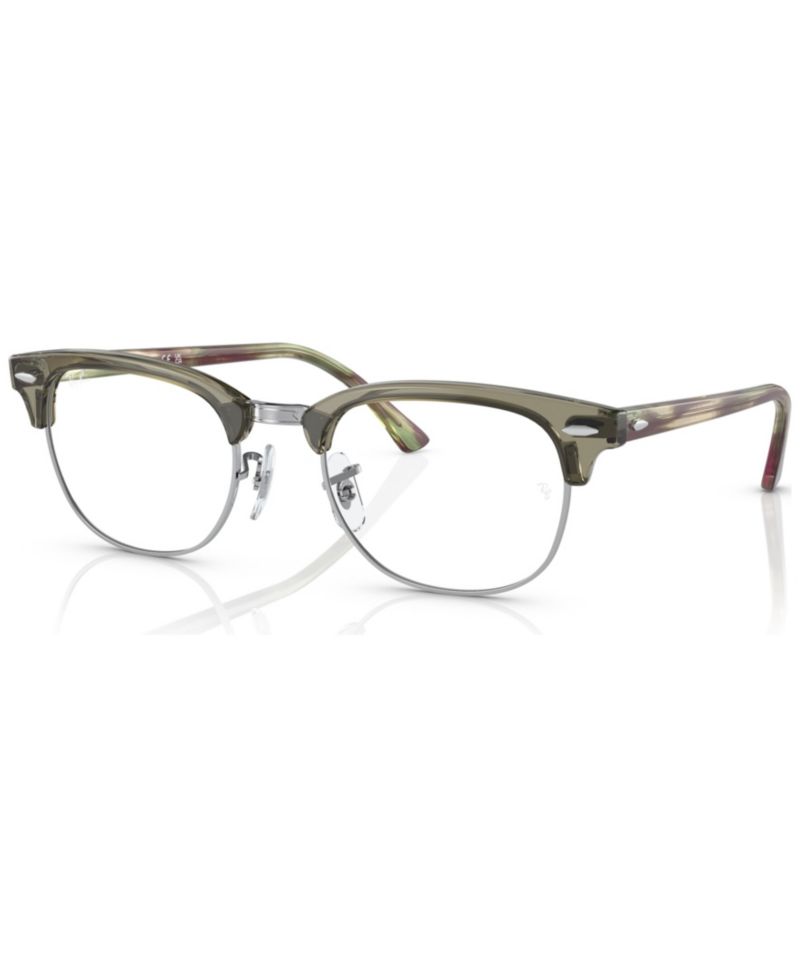 Unisex Square Plastic RB5154 Clubmaster Eyeglasses