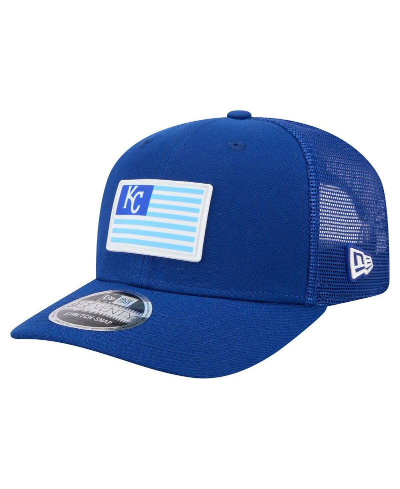 Men's Royal Kansas City Royals Flag 9SEVENTY Stretch-Snap Hat