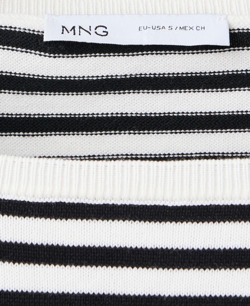 Women's Striped Crewneck Long-Sleeve Sweater