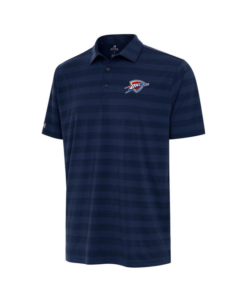 Men's Navy Oklahoma City Thunder Tunnel Polo Shirt