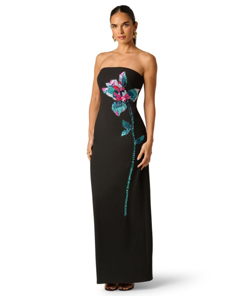 Women's Knit Strapless Ball Gown