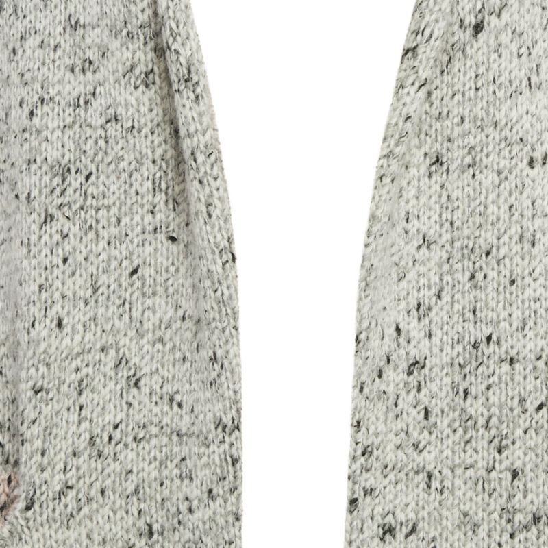 Women's Grey Knit Open Front Cardigan