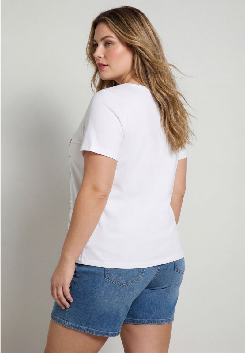 Women's Plus Size Scoop Neck Tee Graphic