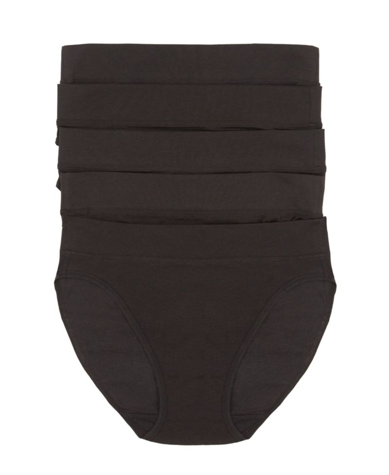 Women's 5-Pack Pima Cotton Hi-Cut Panty