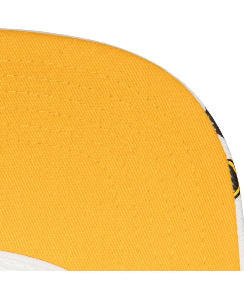 Men's White Pittsburgh Penguins In Your Face Deadstock Snapback Hat