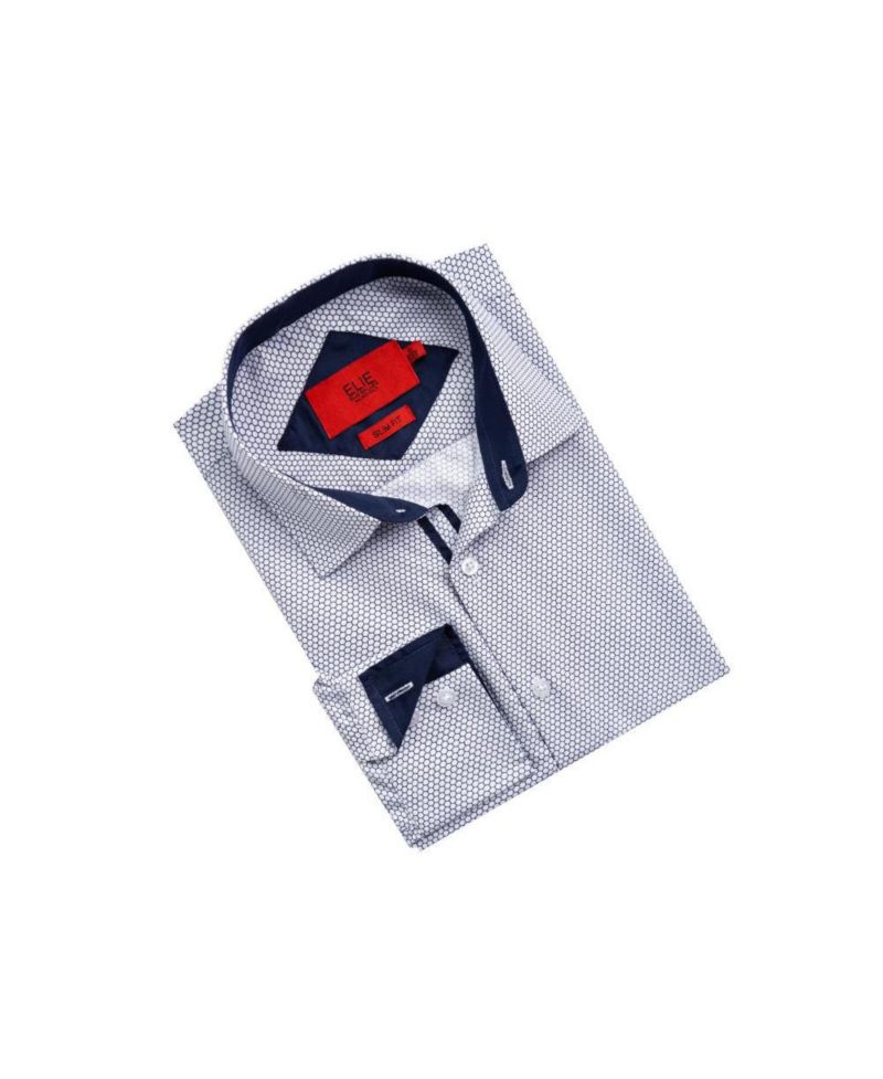 Men's Slim Fit Honeycomb Shirt