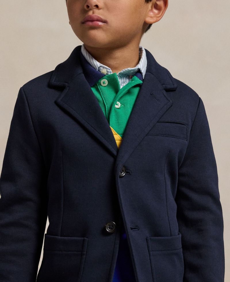 Toddler and Little Boys Double-Knit Shirt Jacket