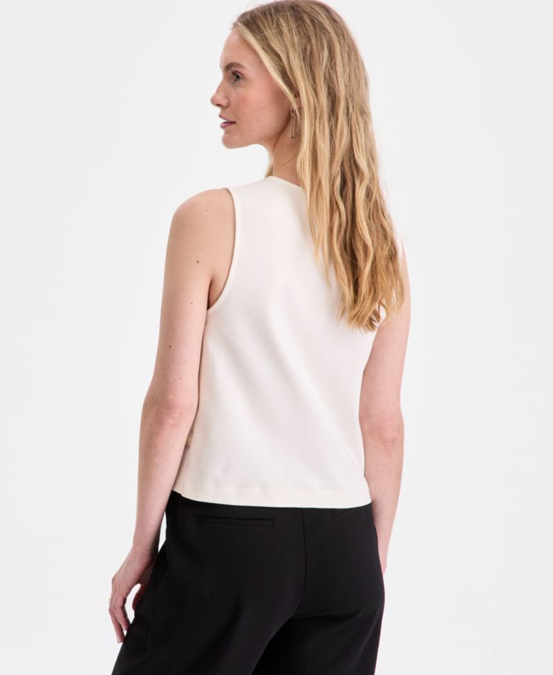 Women's Cotton Bead-Embellished Tank Top