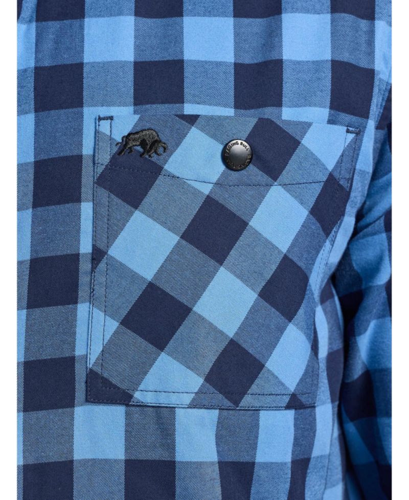 Men's Quilted Check Long-Sleeve Shacket