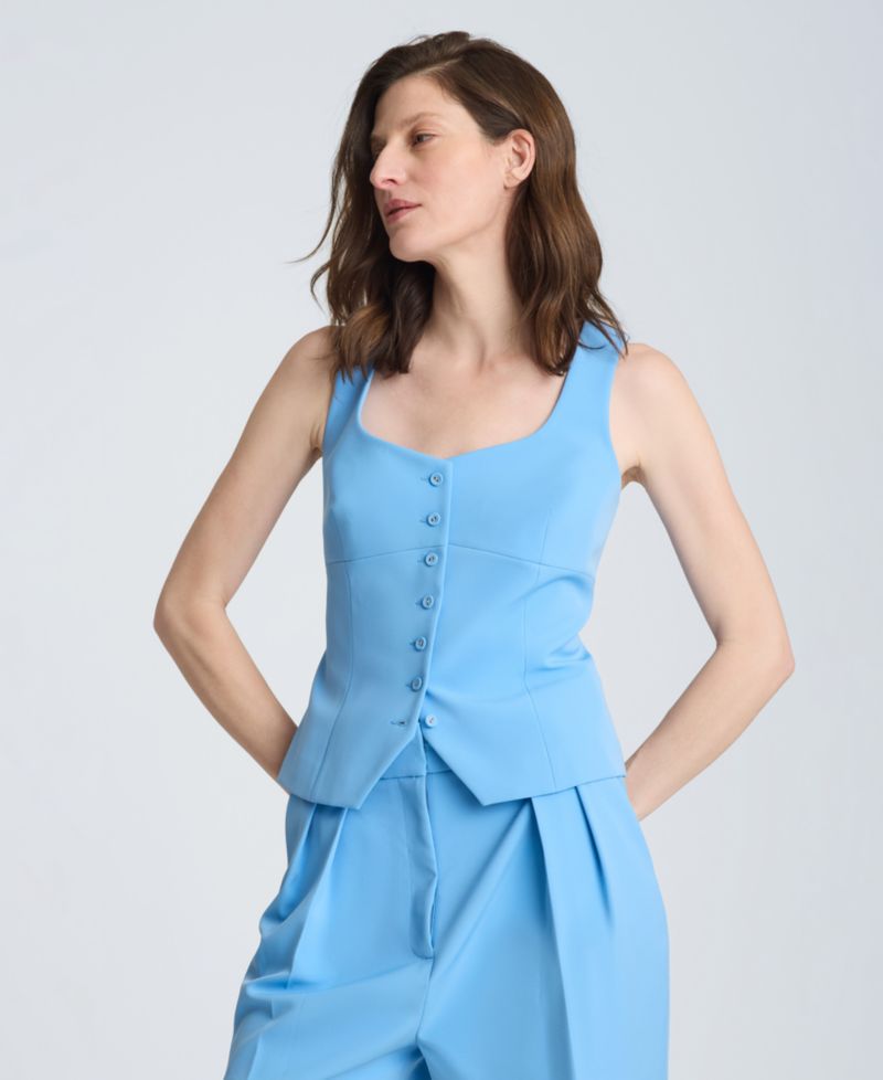 Women's Bustier Collarless Vest