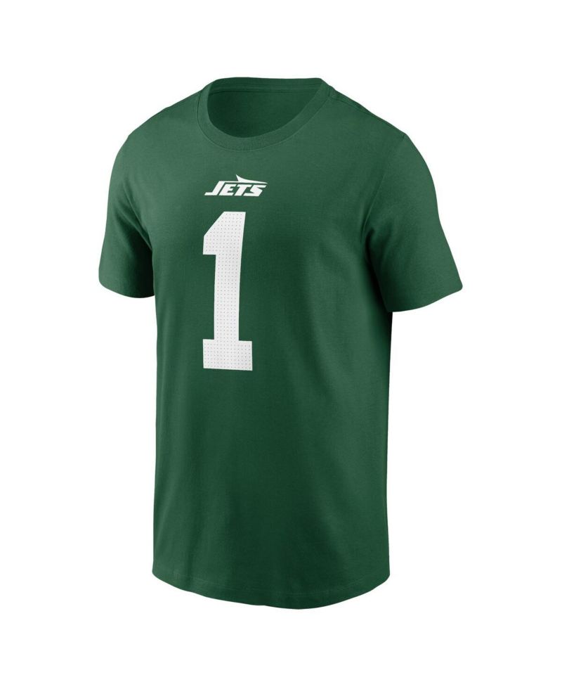 Men's Sauce Gardner Green New York Jets Name & Number T-Shirt
