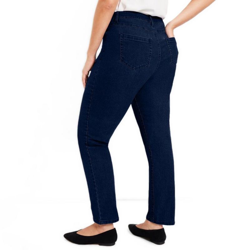 Women's June and Vie Curvie Fit Straight-Leg Jeans